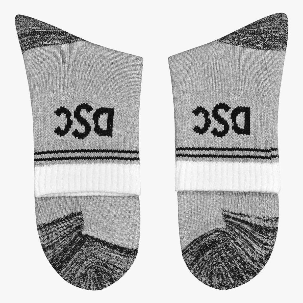 DSC 08 Cricket Socks (Grey Melange/Black/White)