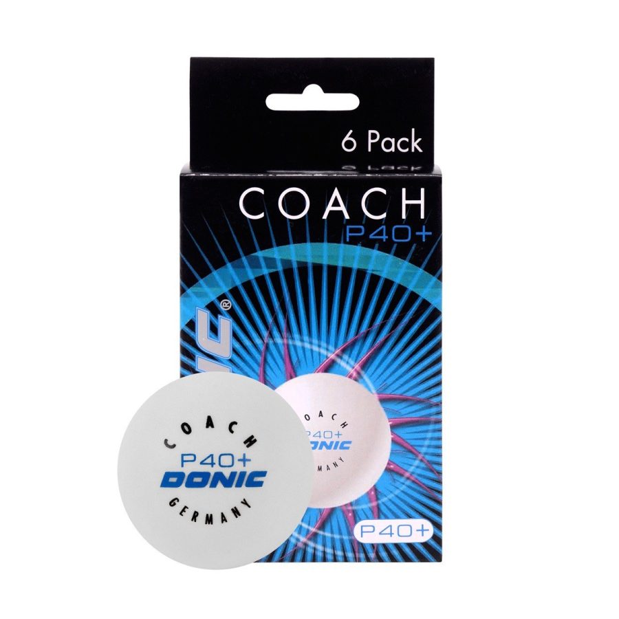 DONIC Coach P40+ Balls (6 pcs)