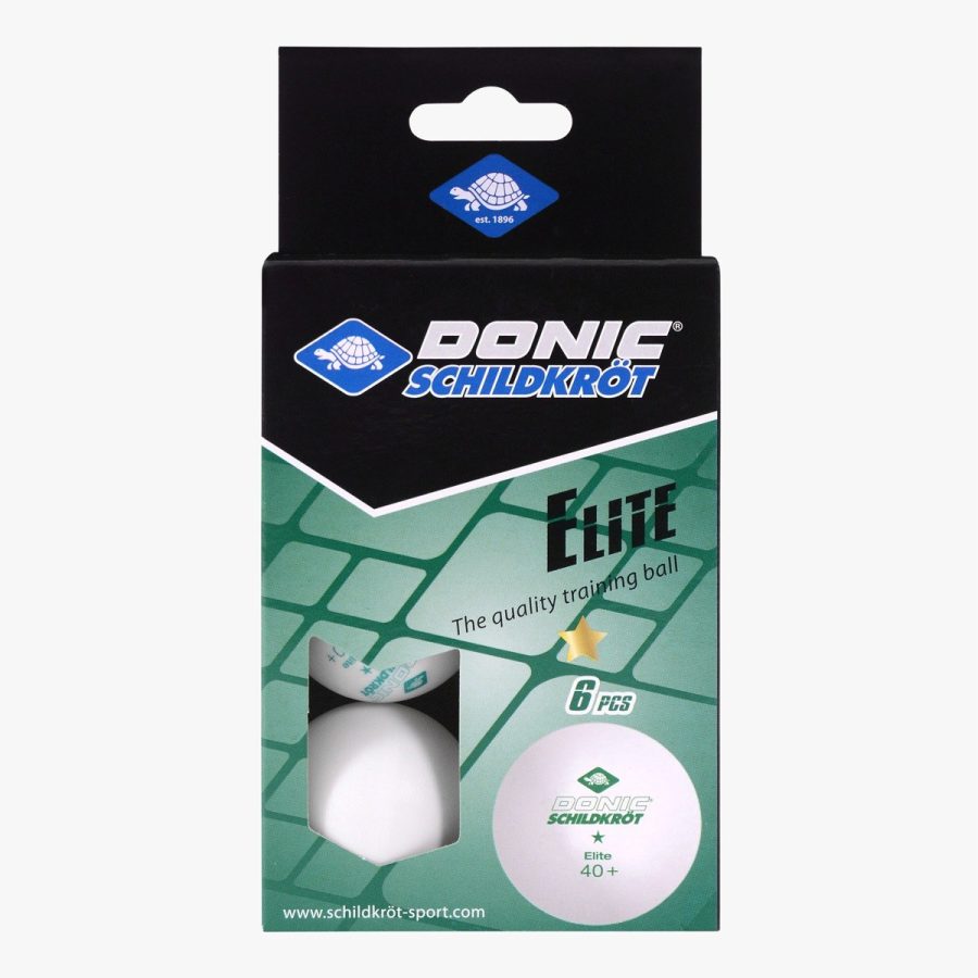 DONIC 1-Star Elite Poly 40+ Balls (6 pcs)
