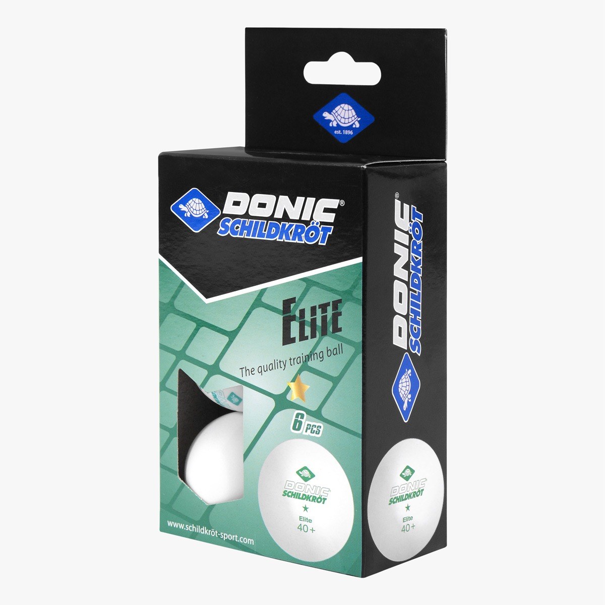 DONIC 1-Star Elite Poly 40+ Balls (6 pcs)