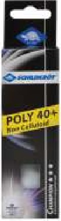 Schildkröt 3-Star Poly 40+ Seamless Balls, ITTF approved (3 pcs)