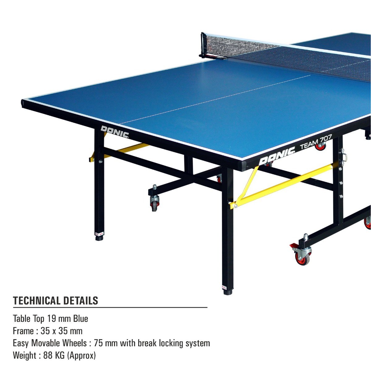 DONIC Team 707 Table Tennis Table (19 mm top)