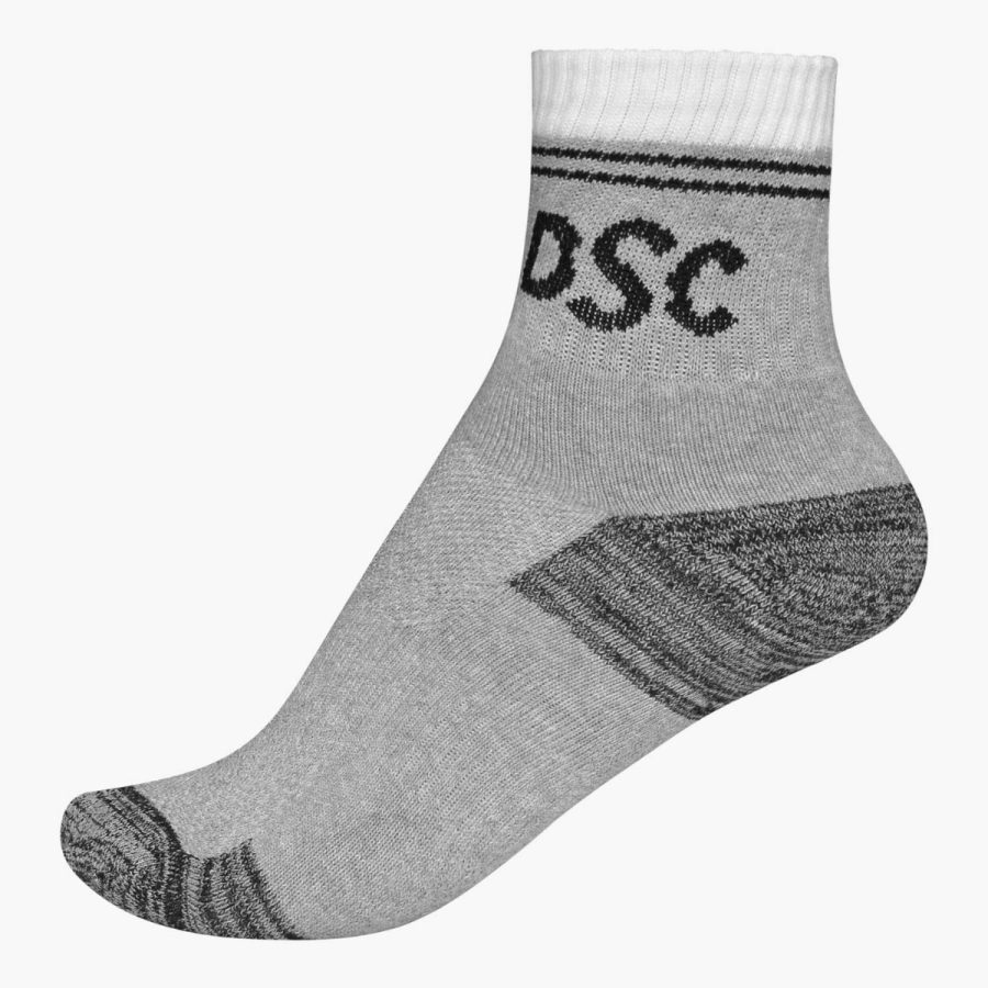 DSC 08 Cricket Socks (Grey Melange/Black/White)