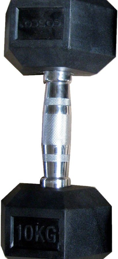 COSCO Hexagonal Dumbbell Rubber 10 kg