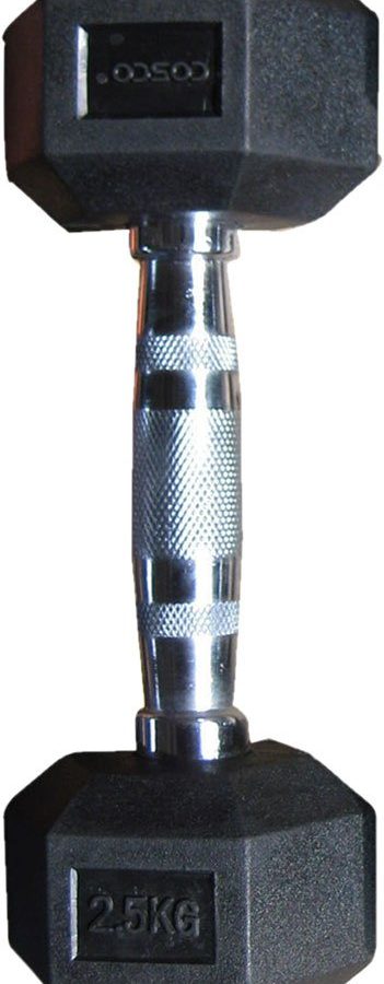 COSCO Hexagonal Dumbbell Rubber 2½ kg