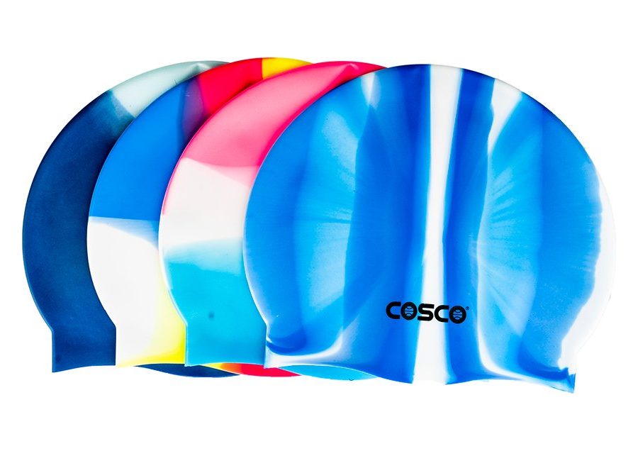 COSCO Silicone Swim Cap Multi Colour