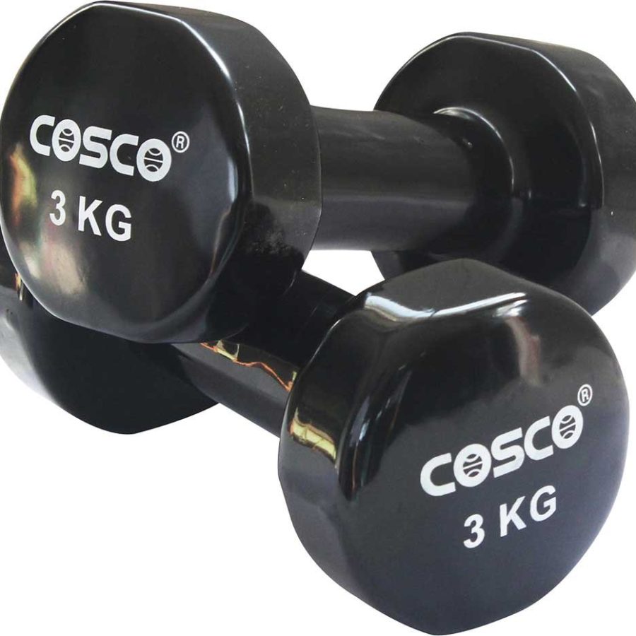 COSCO Hexagonal Dumbbell Vinyl 3 kg