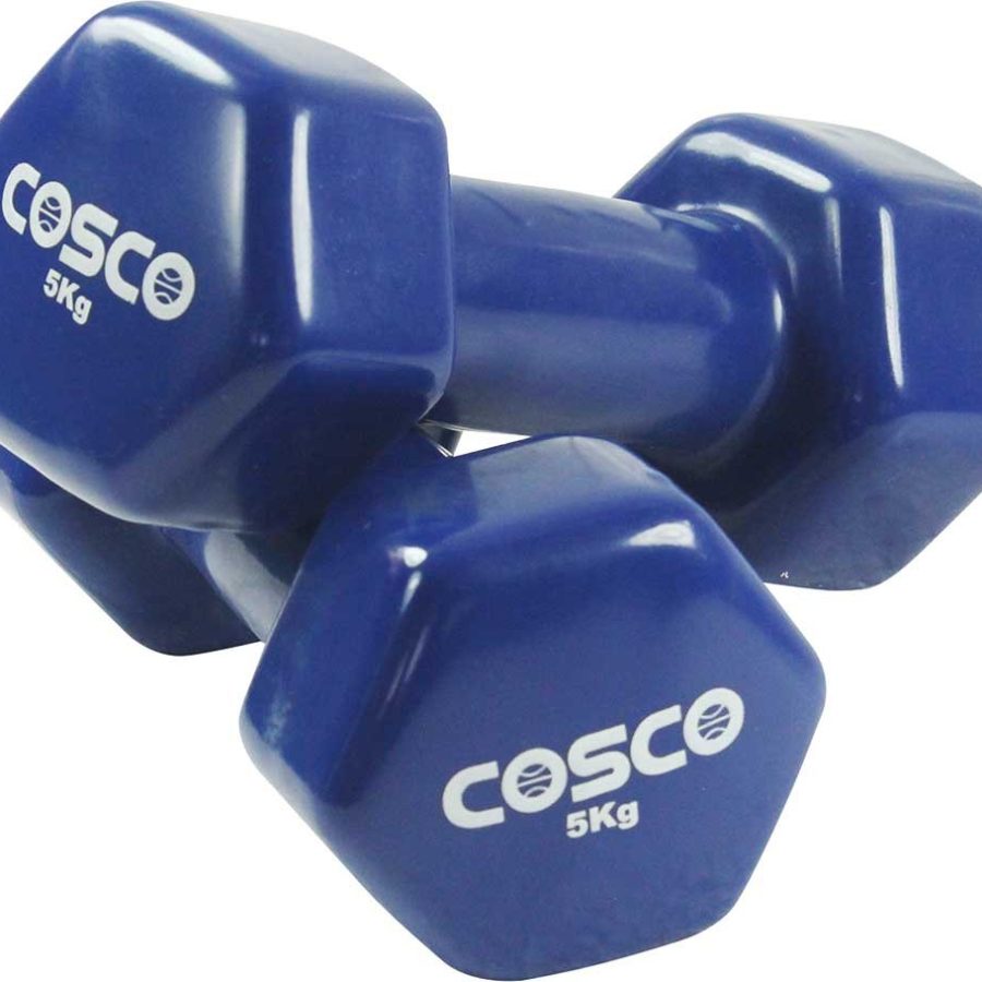 COSCO Hexagonal Dumbbell Vinyl 5 kg