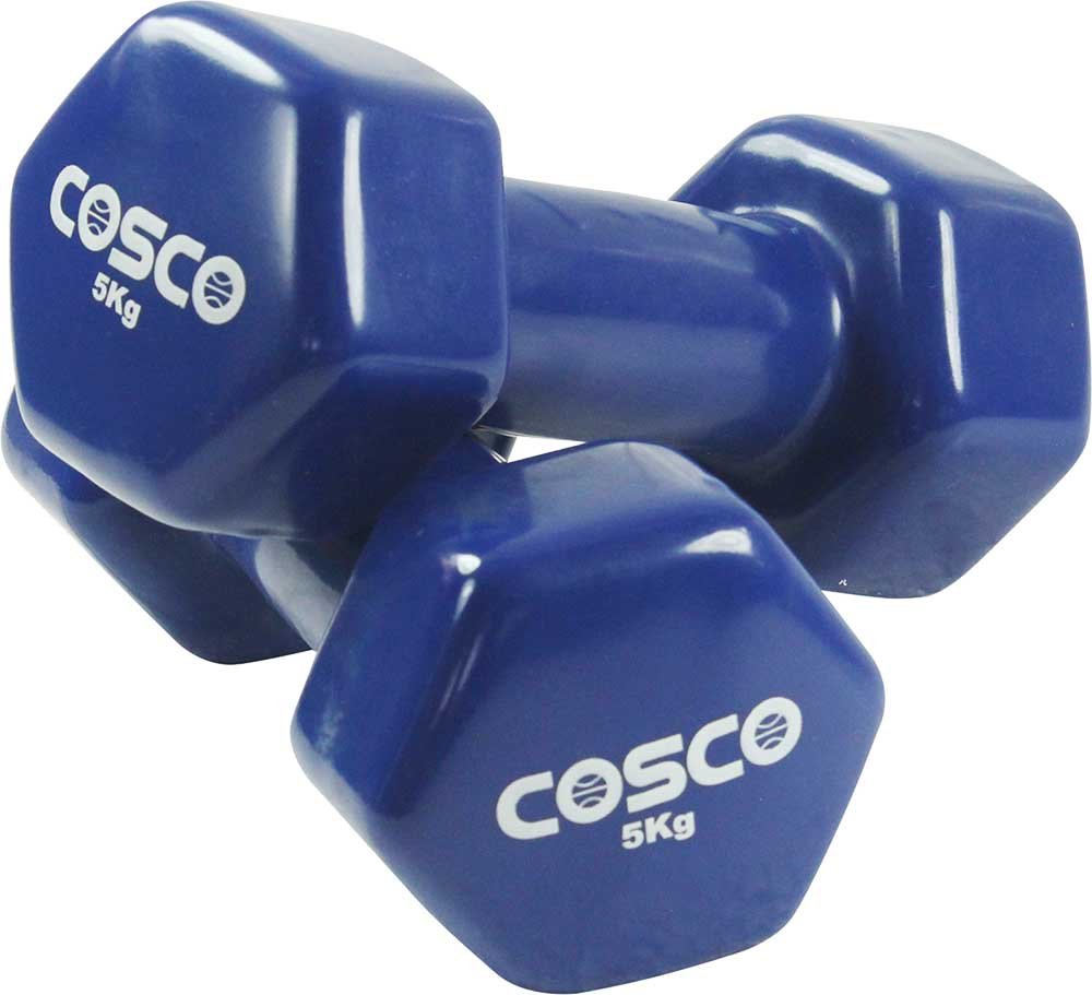 COSCO Hexagonal Dumbbell Vinyl 5 kg