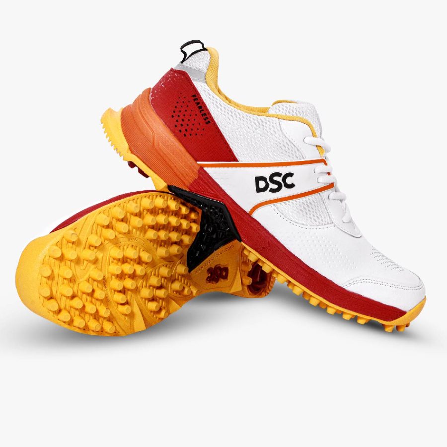 Jaffa Neo Cricket Shoes (Red / Yellow)